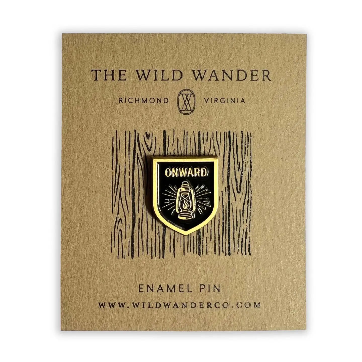ONWARD lantern enamel pin