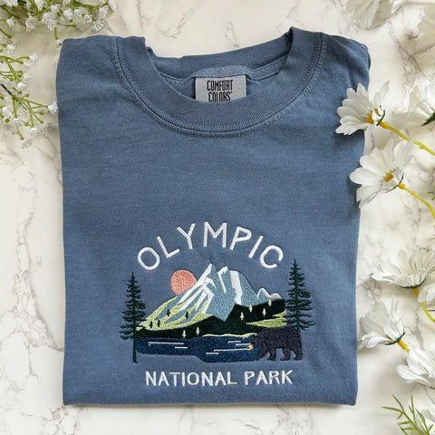 OLYMPIC NAT’L PARK embroidered tee