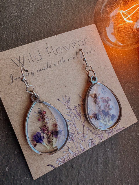 WILDFLOWEAR DRIED LAVENDER earrings