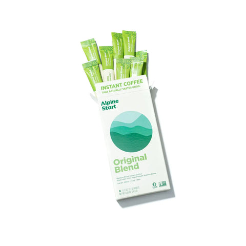 ALPINE START medium roast instant coffee 8-pack