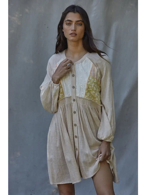 MOONVEIL button dress