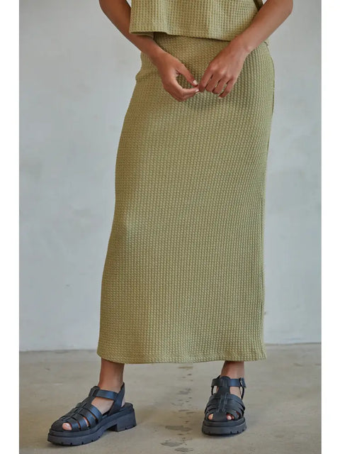 STONEFERN knit thermal skirt