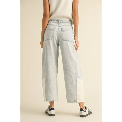 BLOCK PARTY barrel jeans