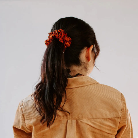 FALL FLORAL cotton scrunchie