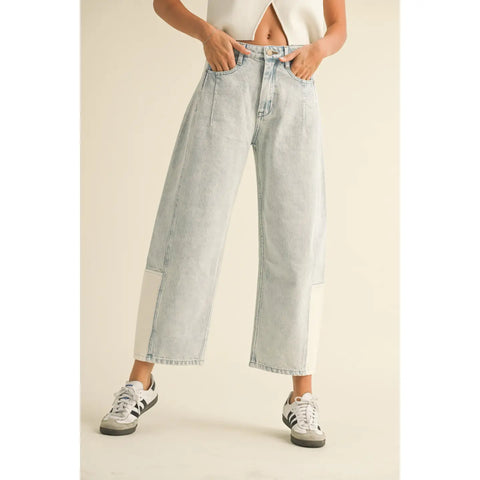 BLOCK PARTY barrel jeans