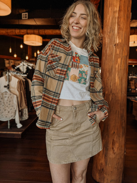 FIXX denim mini skirt