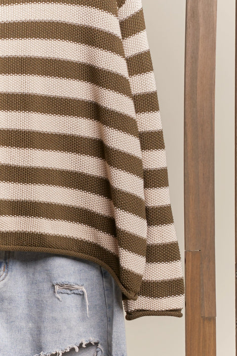 AMBER striped knit sweater
