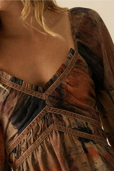 AUTUMN BREEZE maxi dress