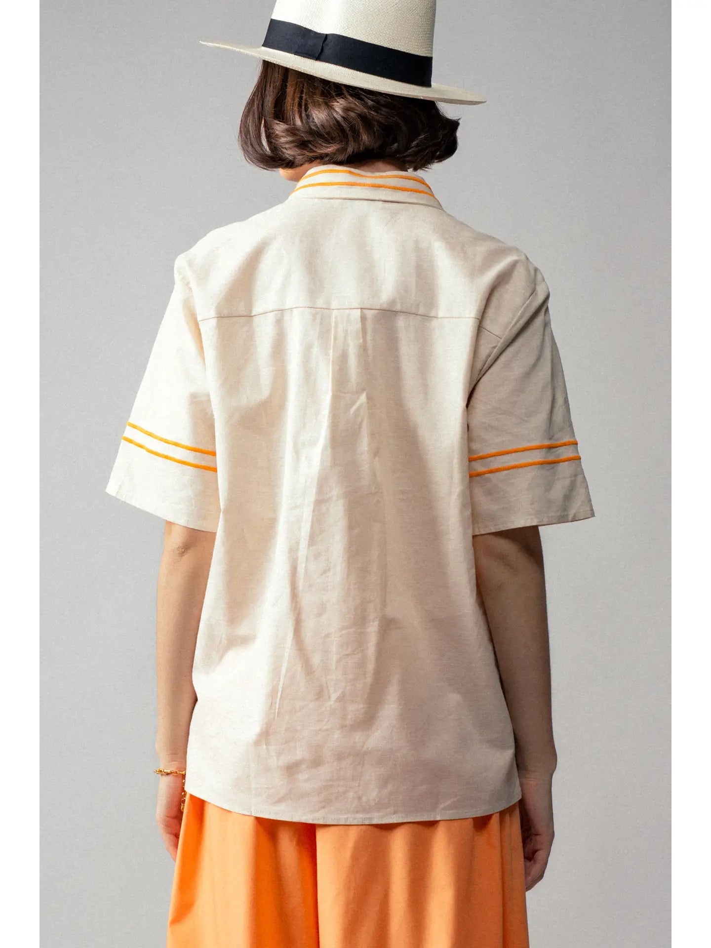 VINE embroidered button down