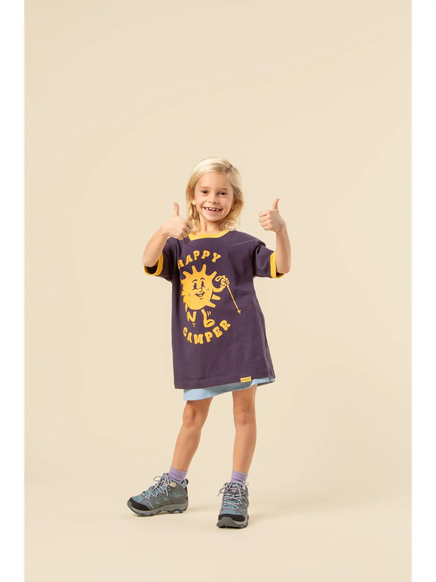 HAPPY CAMPER youth ringer tee