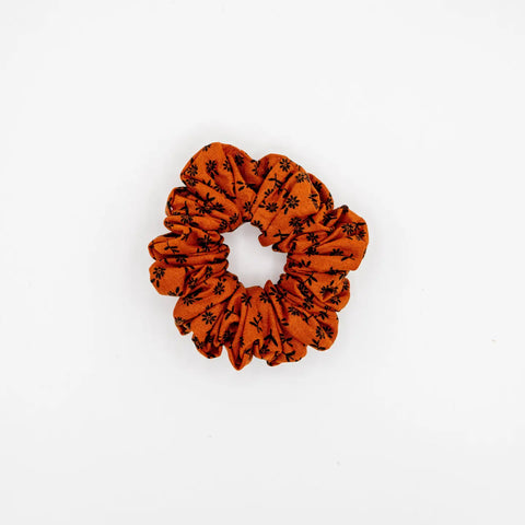 FALL FLORAL cotton scrunchie