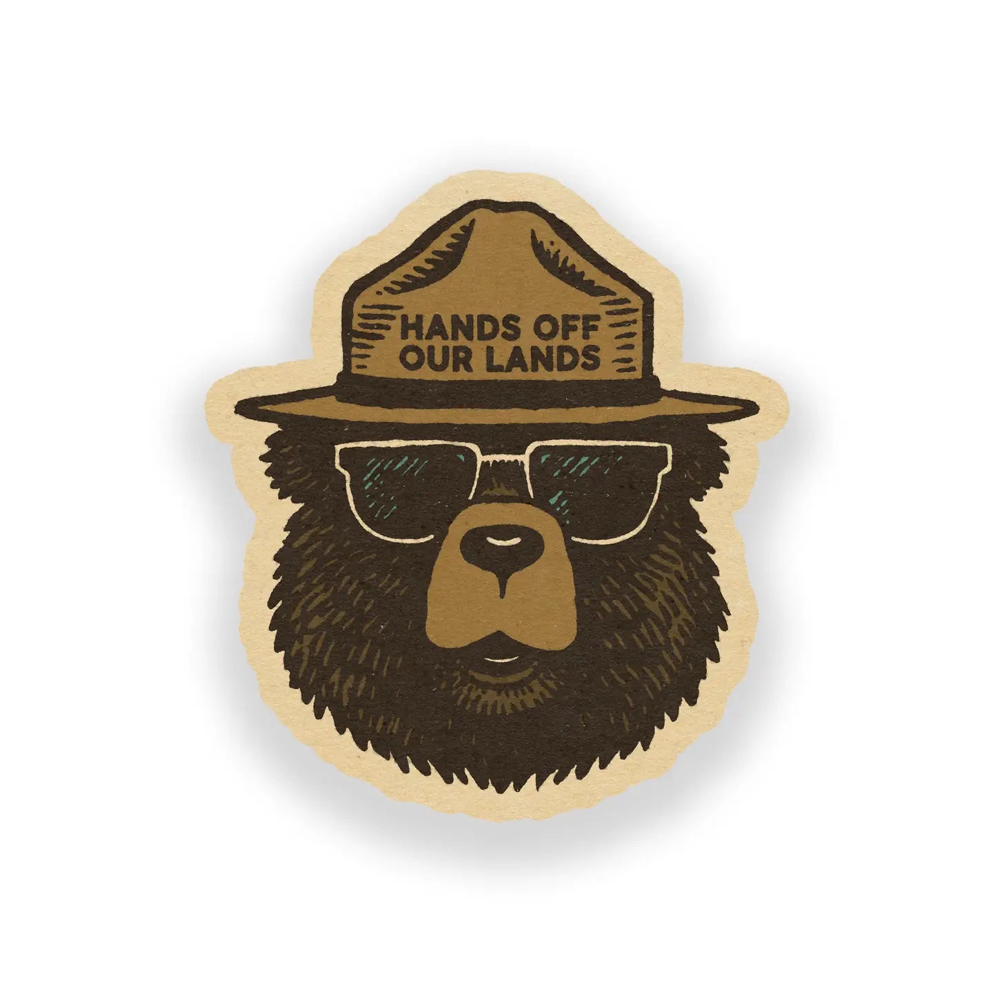HANDS OFF OUR LANDS sticker