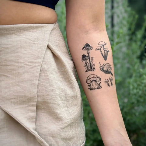 LIL SHROOMS temporary tattoo