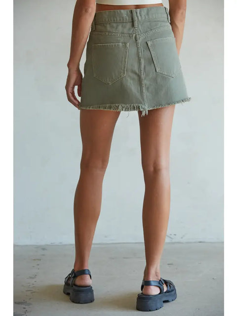 SAGE FRAY denim mini skirt