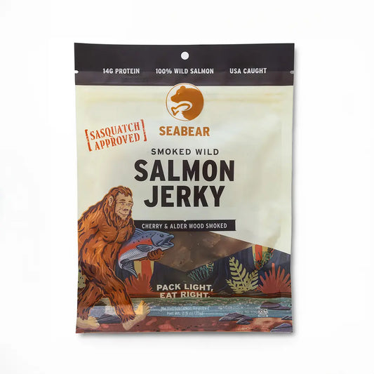 SASQUATCH APPROVED smoked king salmon jerky