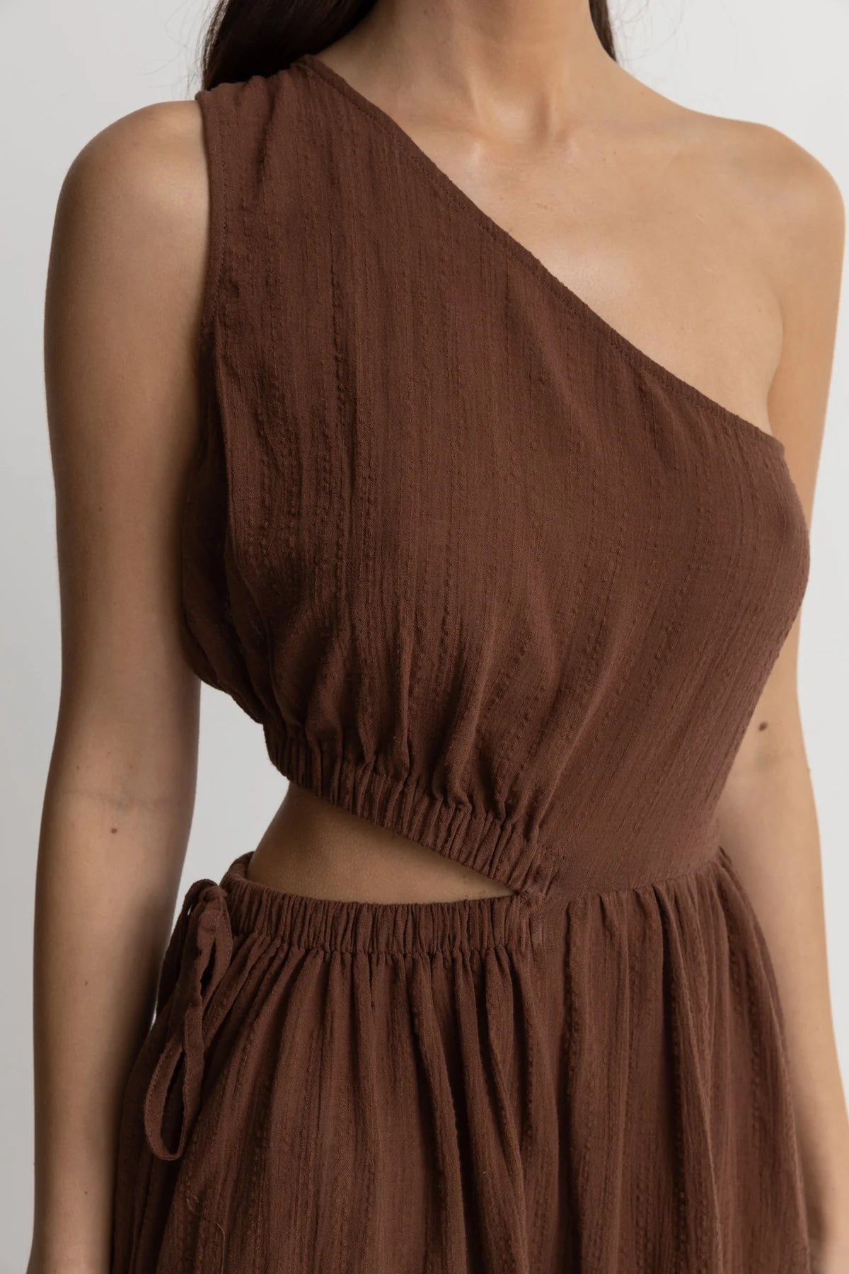 TYLER one shoulder maxi dress