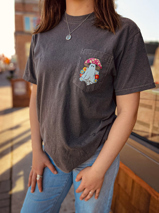 GHOSTSHROOM pocket tee