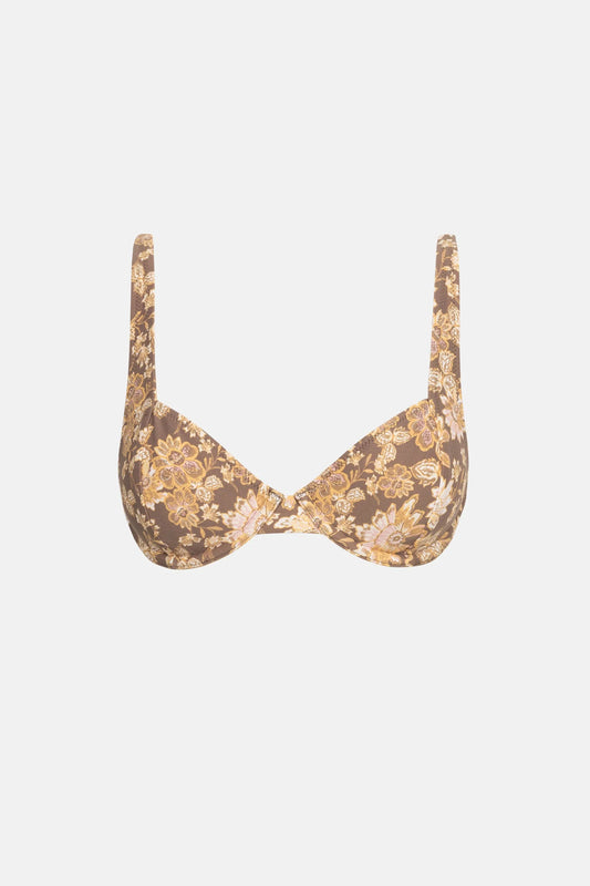 ARCADIA PAISLEY underwire bikini top