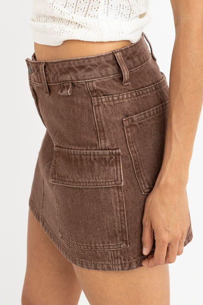 TIMBER cargo mini skirt