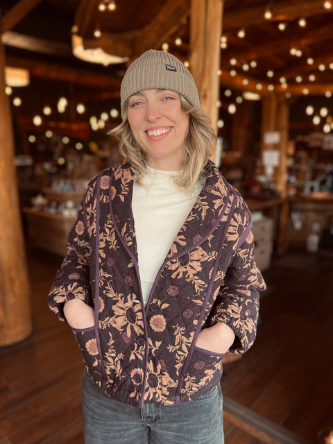 VIOLET DREAMS quilted shawl jacket