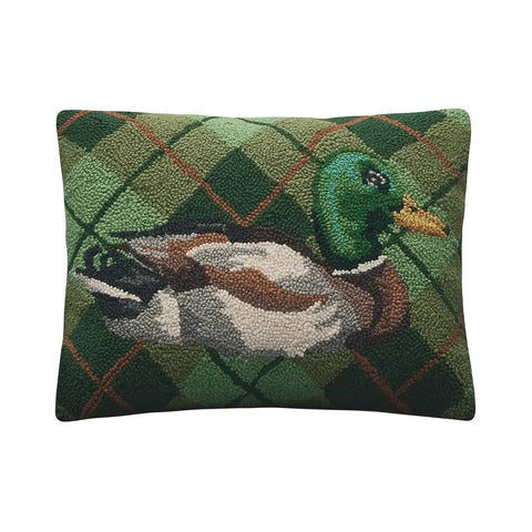 MALLARD PLAID hook pillow