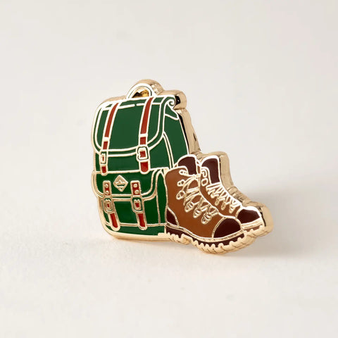 HIKER enamel pin