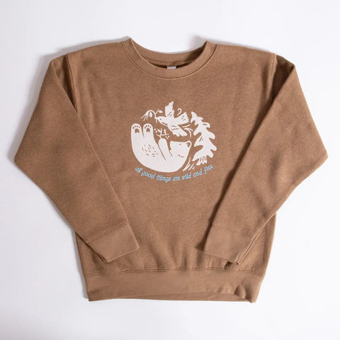 WILD AND FREE kids sweatshirt