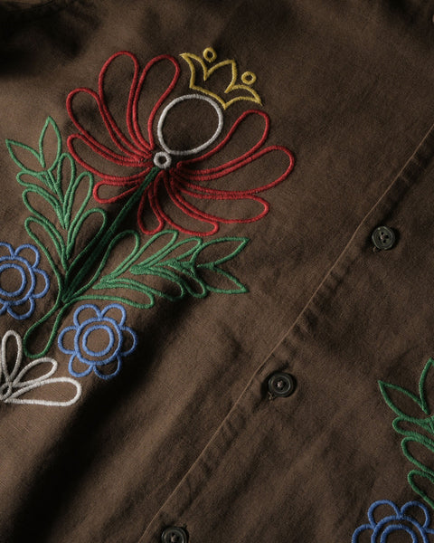 PERRY woven button up