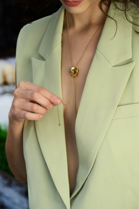 FULL CIRCLE lariat necklace