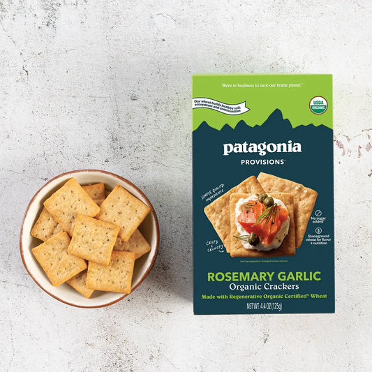 PATAGONIA rosemary garlic crackers