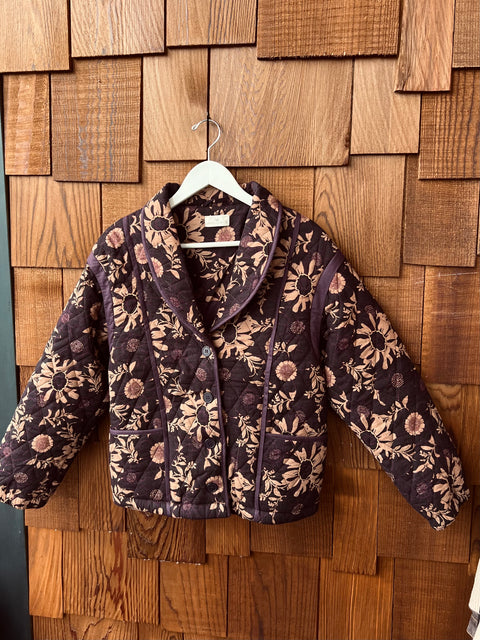 VIOLET DREAMS quilted shawl jacket