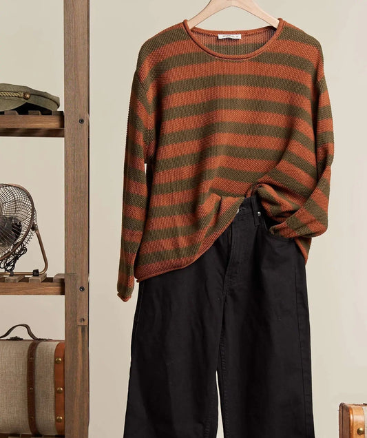 AMBER striped knit sweater
