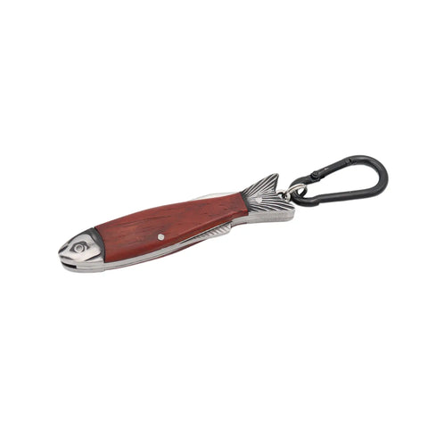 FISH pocket knife keychain