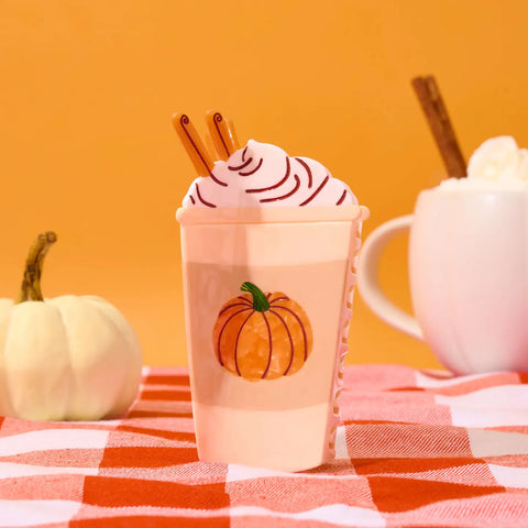 PUMPKIN SPICE LATTE claw hair clip