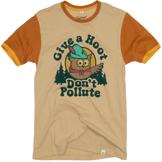 GIVE A HOOT ringer tee