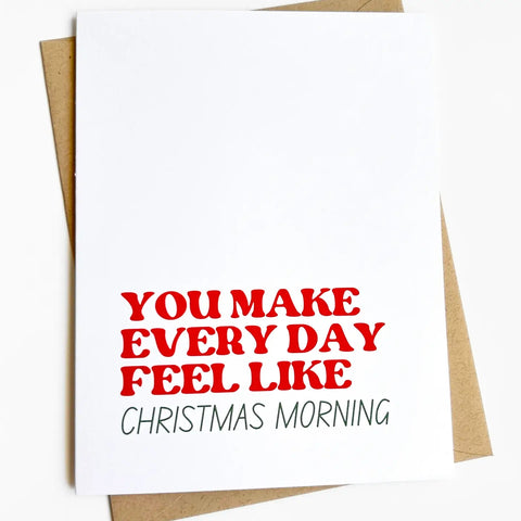 CHRISTMAS MORNING card