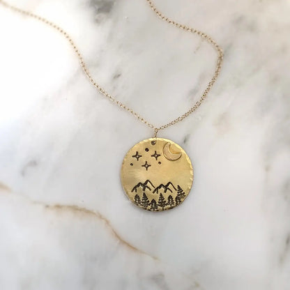 MOON & MOUNTAINS necklace