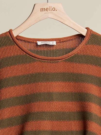 AMBER striped knit sweater
