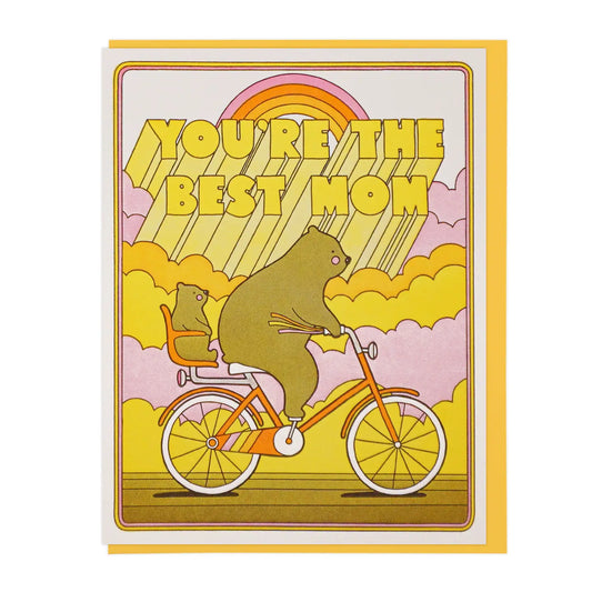 BEST MOM BIKING BEARS card