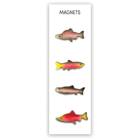 SALMON magnets 4-pack