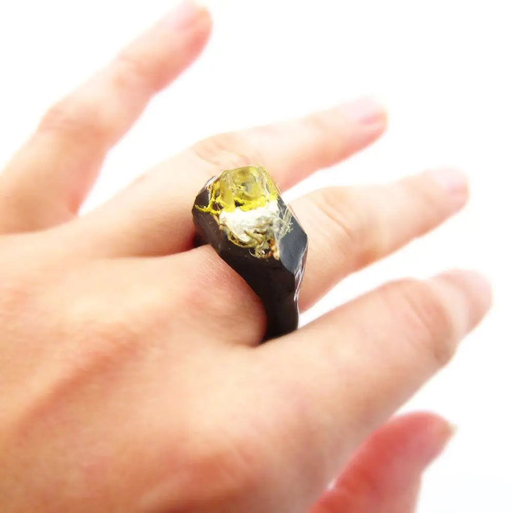 MOSS TERRARIUM resin ring