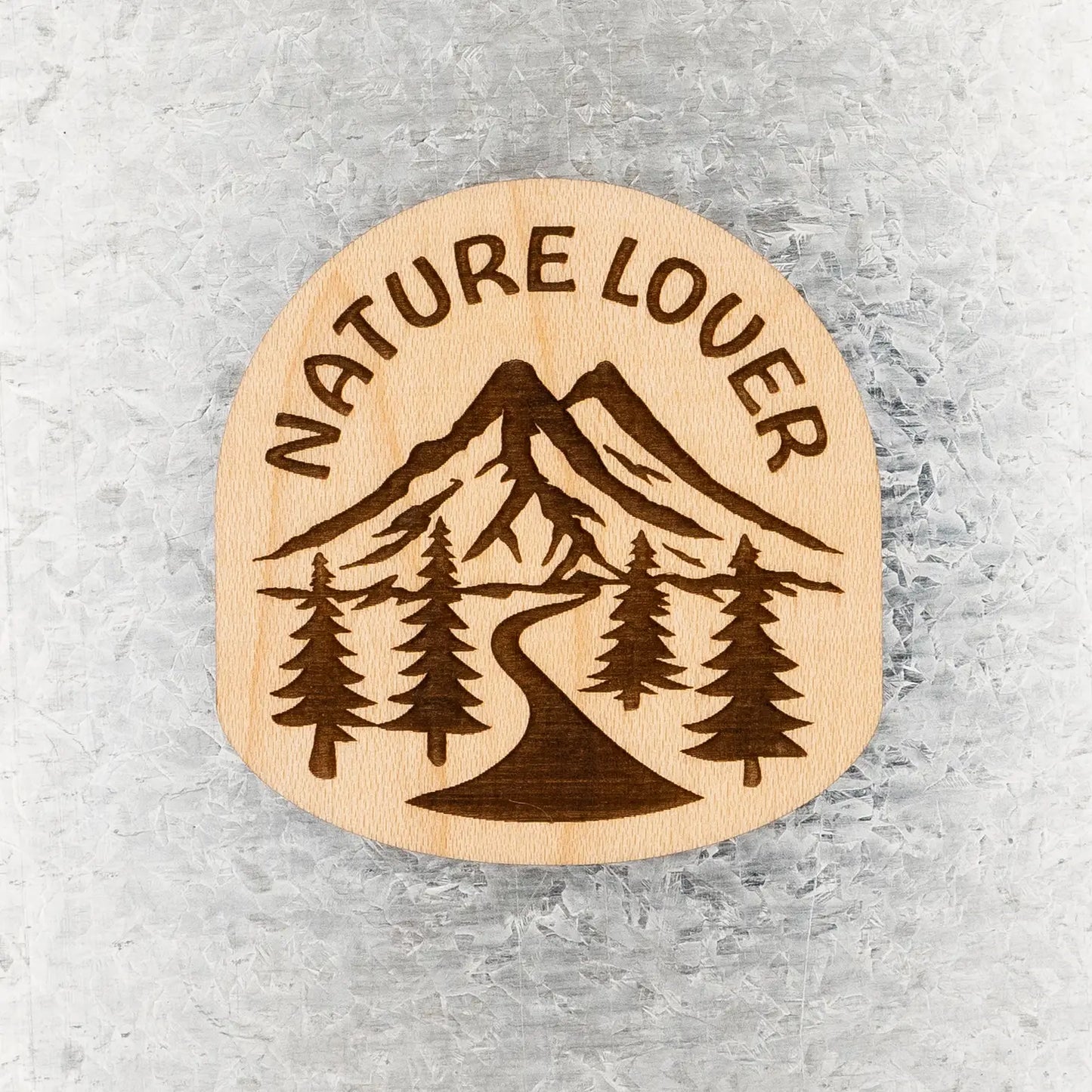 NATURE LOVER wood magnet