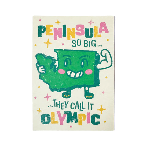 "BIG" OLYMPIC PENINSULA postcard