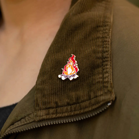 CAMPFIRE enamel pin
