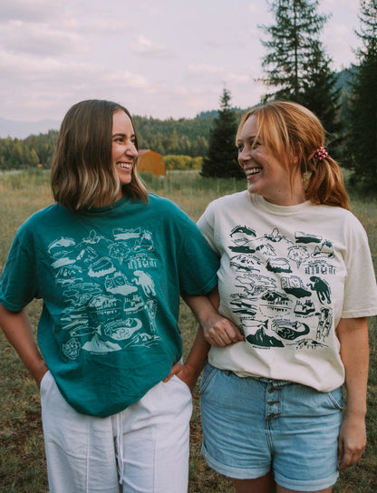 WASHINGTON NATURE CHECKLIST tee