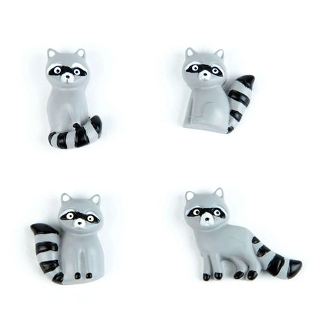 RACCOON magnets 4-pack