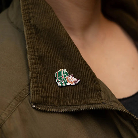 HIKER enamel pin
