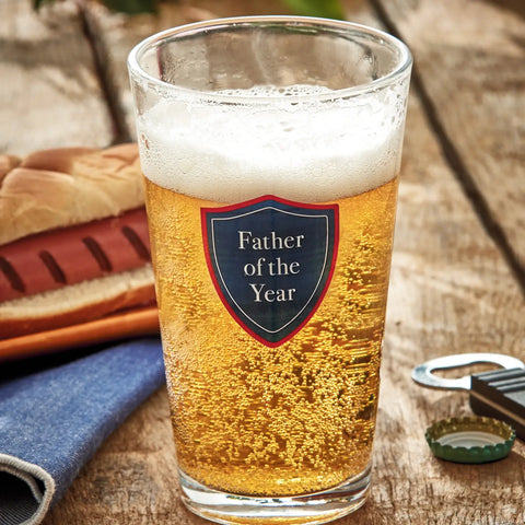 FATHER OF THE YEAR pint glass