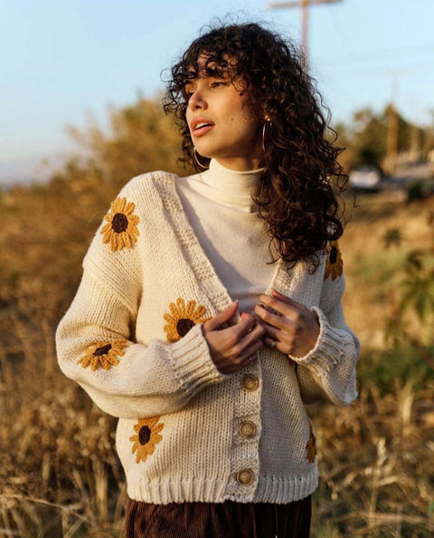 SUNFLOWER embroidered cardigan