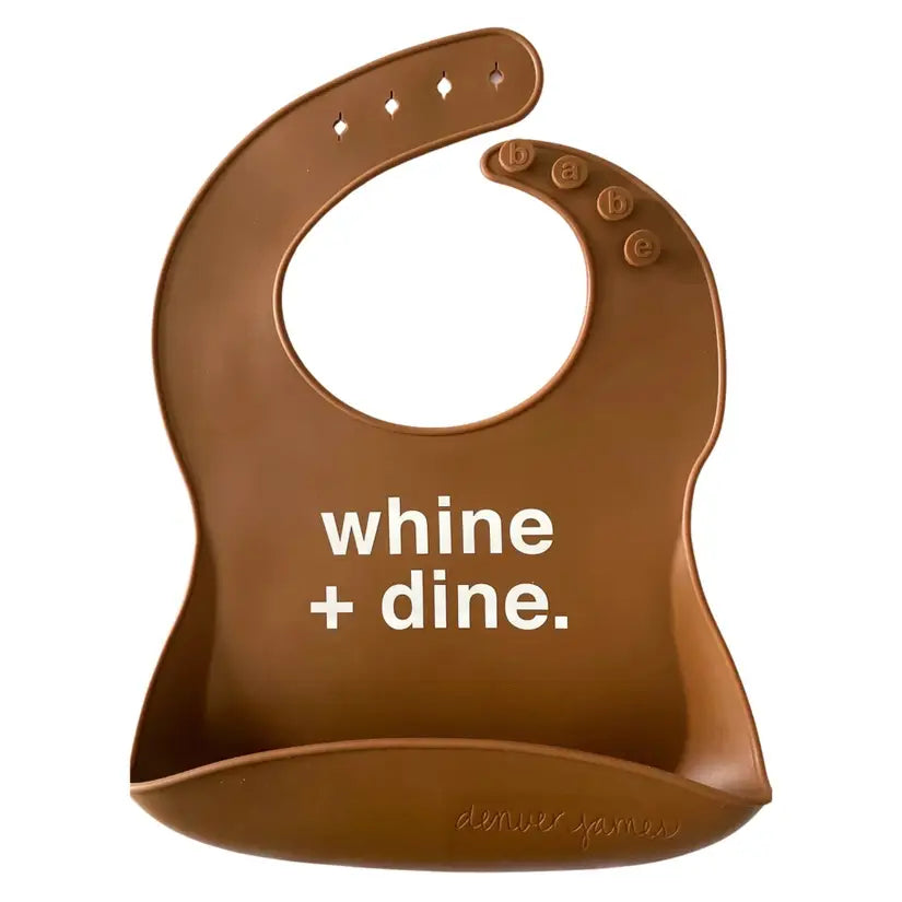 WHINE + DINE baby bib